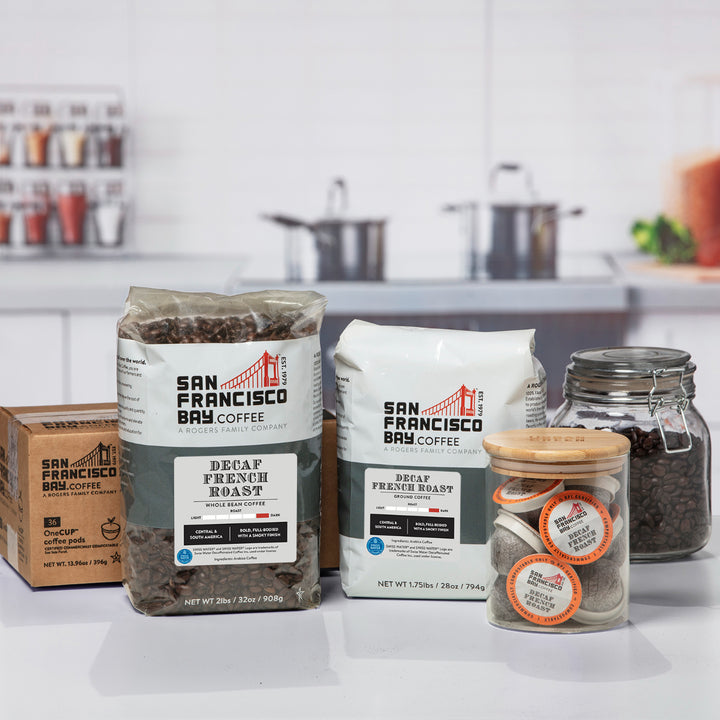 Different Types of San Francisco Bay Decaf French Roast Coffee Products