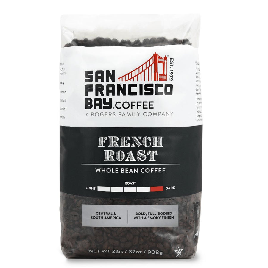 French Roast Whole Bean, 2 lb Bag - San Francisco Bay Coffee