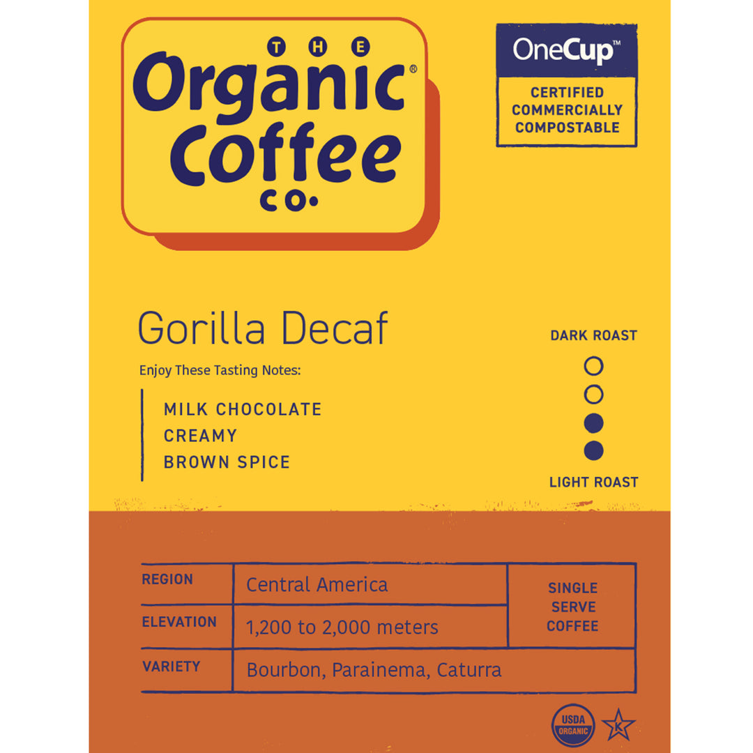 Organic Gorilla Decaf OneCUP™ Pods