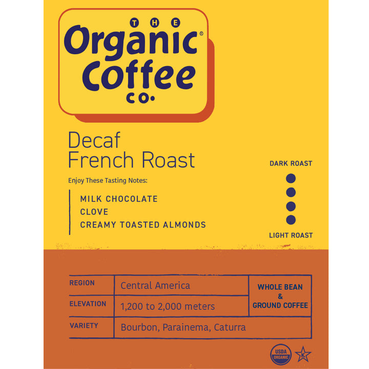 Organic French Roast Decaf, 2 lb Bag