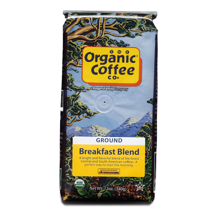 Organic Breakfast Blend, Ground,12 oz Bag