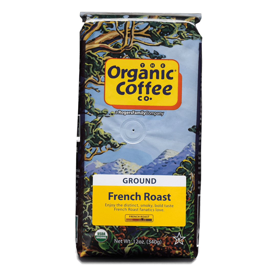 Organic French Roast, Ground, 12 oz Bag