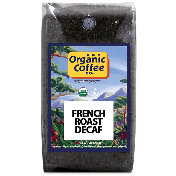 Organic French Roast Decaf Whole Bean Coffee | Organic Coffee Co