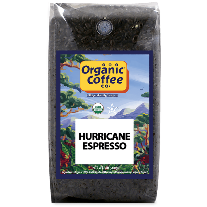 Organic Hurricane Espresso Whole Bean, 2 lb Bag Whole Bean