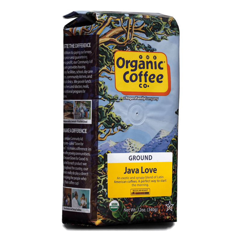 Organic Java Love, Ground, 12 oz Bag